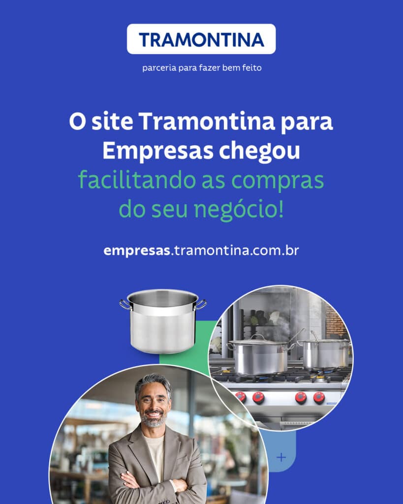 Tramontina anuncia e-commerce exclusivo para empresas.