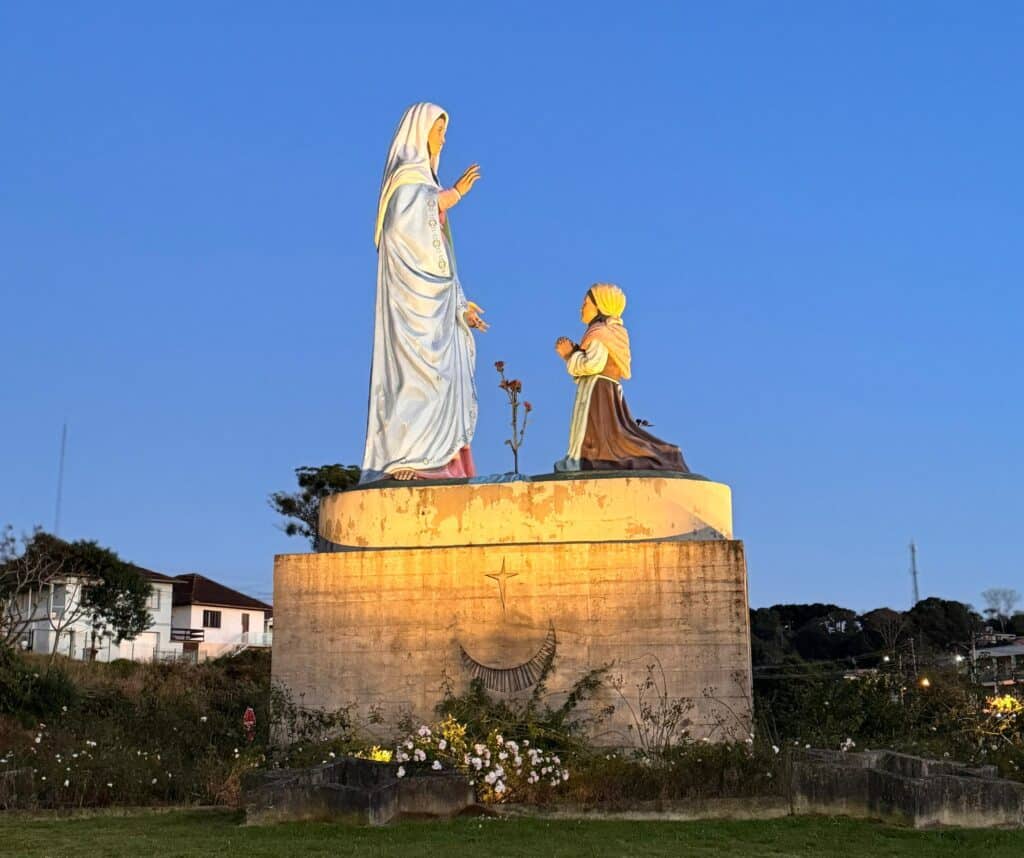 Para duplicação da RSC-453, imagem de Nossa Senhora de Caravaggio será retirada