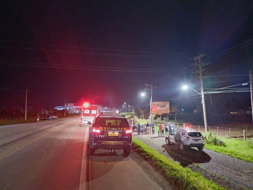 PRF atende ocorrência grave em Vacaria, na Serra Gaúcha